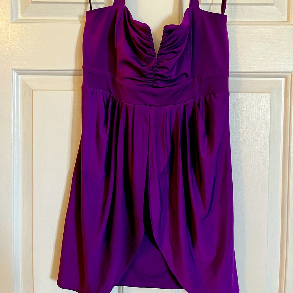Le Chateau Purple babydoll top size small